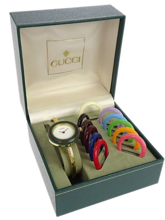 Gucci 11/12.2 Change Bezel Chameleon Quartz Watch SS 178209 main image 12